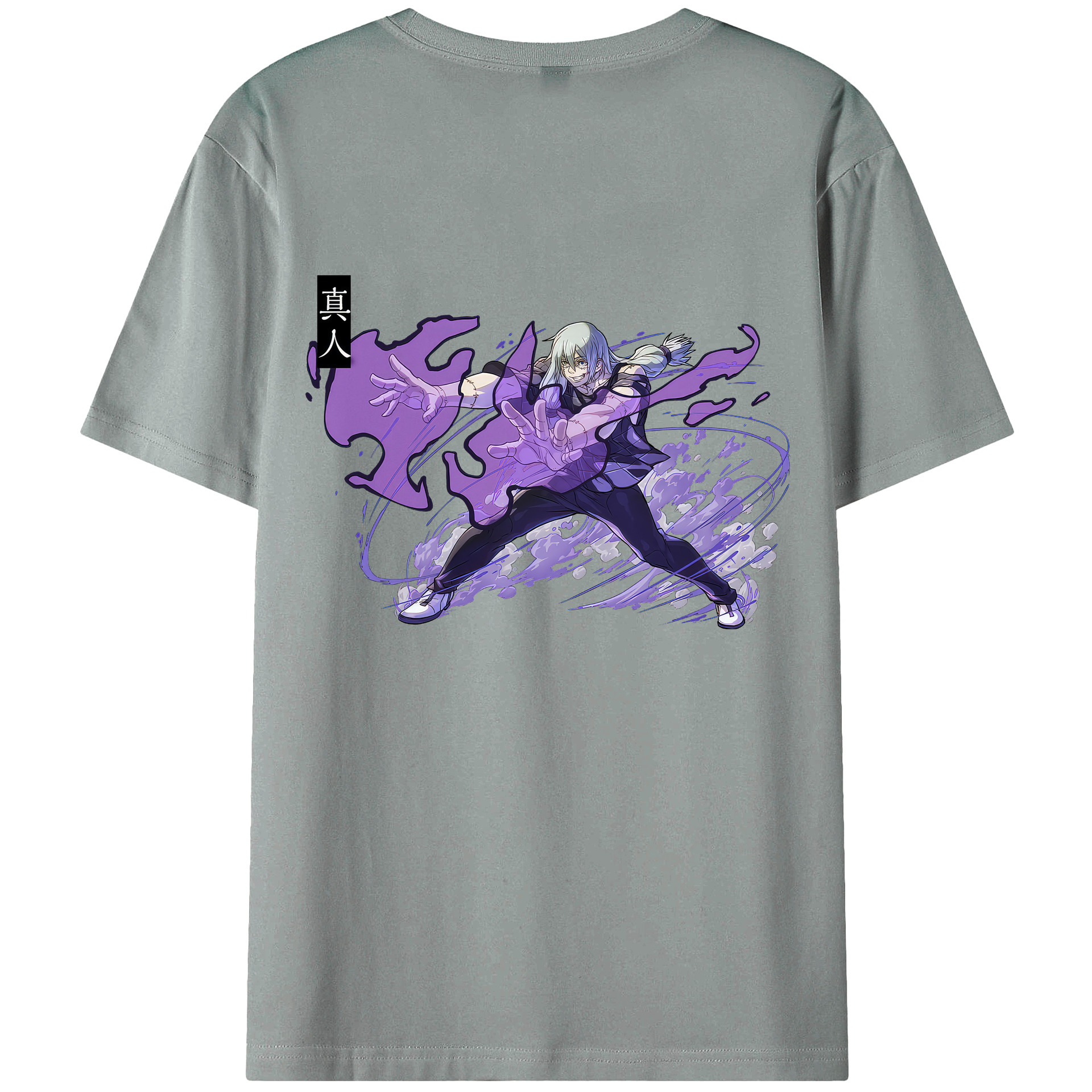 （画像用） 呪術廻戦 Jujutsu Kaisen 綿100％ メンズ半袖Tシャツ（バックプリント） 通気性